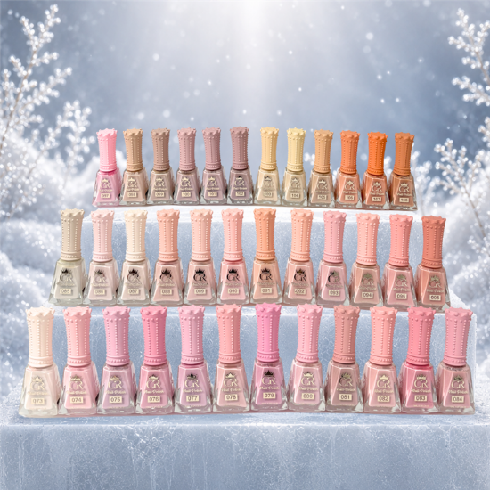 Picture of CROWN FULL COLLECTION HEMA & TPO FREE LACQUER SET 36 COLORS - NUDE