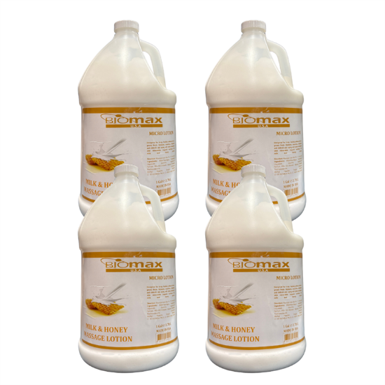 Picture of BIOMAX MILK & HONEY MASSAGE LOTION CASE OF 4 - 1 GALLONS