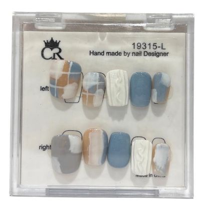 Picture of CROWN HAND PAINTED PRESS-ON NAILS - STYLE 19315