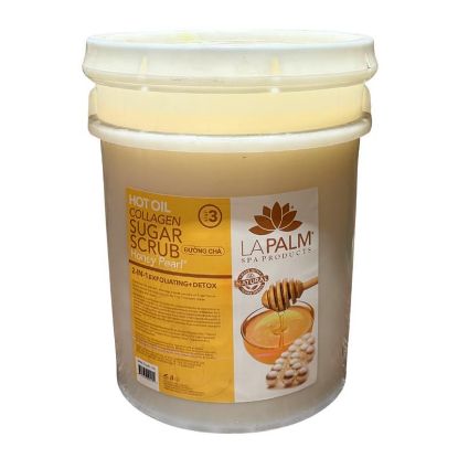 Picture of LA PALM SUGAR SCRUB HOT OIL COLLAGEN SUGAR SCRUB HONEY PEARL 5 GALLON BUCKET