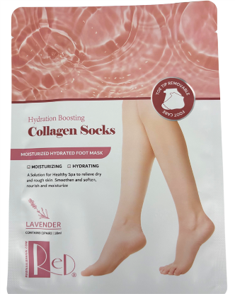 Picture of RED COLLAGEN SOCKS LAVENDER BOX 120PCS