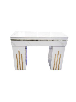Picture of SINGLE NAIL TABLE WITH THREE GOLD STRIPES PA-544