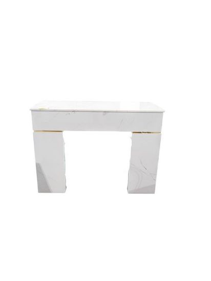 Picture of SINGLE NAIL TABLE WHITE NO STRIPES ON STANDS 13B+1004M