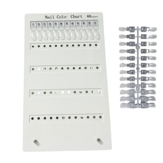Picture of MAGNETIC COLOR DISPLAY CHART 60 PCS WHITE JJAC-25009