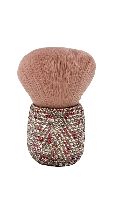 Picture of ONE BEILI ROUND DUST BRUSH PINK WITH DIAMONDS