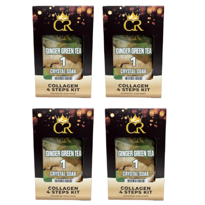 Picture of NEW CROWN COLLAGEN 4 STEPS KIT GINGER GREEN TEA CASE OF 50 US