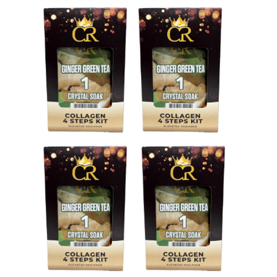 Picture of NEW CROWN COLLAGEN 4 STEPS KIT GINGER GREEN TEA CASE OF 50 US