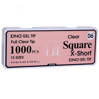 Picture of DND SOFT GEL TIPS - SQUARE X-SHORT - 1000PCS #06