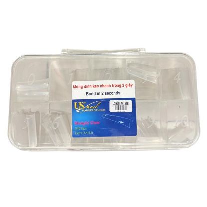 Picture of US NAIL CLEAR STRAIGHT TIP BOX