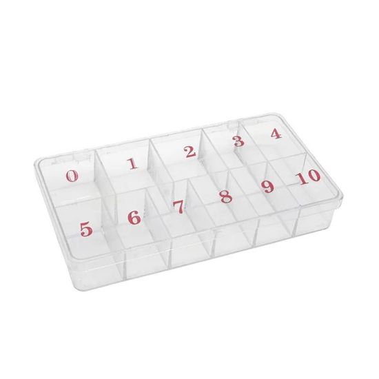 Picture of EMPTY NUMBERED TIP BOX CLEAR JJBX-13150-#2
