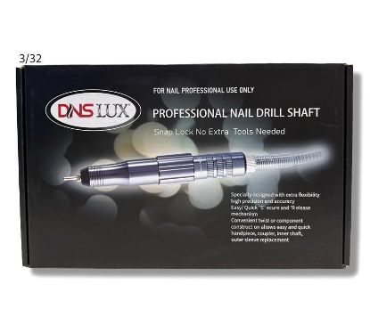 Picture of DNS LUX PROFESSIONAL NAIL DRILL SHAFT 3/32 SILVER