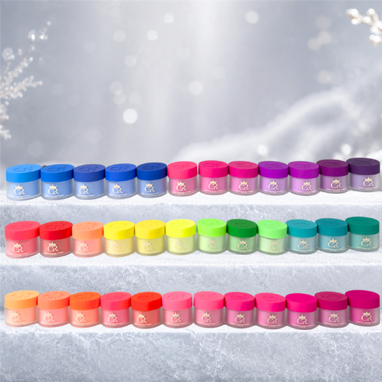 Picture of CROWN FULL COLLECTION HEMA & TPO FREE DIP & ACRYLIC POWDER SET 36 COLORS - SUMMER