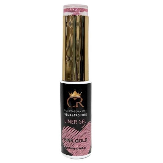 Picture of CROWN LINER GEL NAIL ART 08 PINK GOLD
