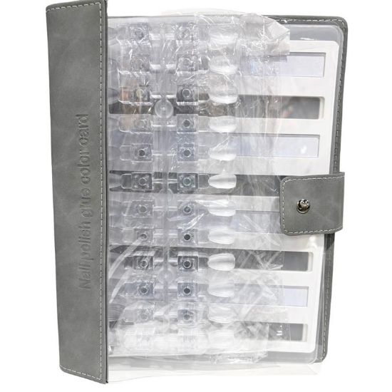 Picture of MAGNETIC NAIL POLISH GLUE COLOR CHART 96 PCS GRAY CR-163