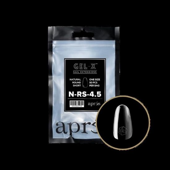 Picture of APRES GEL-XÂ® NATURAL ROUND SHORT TIP REFILL BAG-4.5 50 PCS