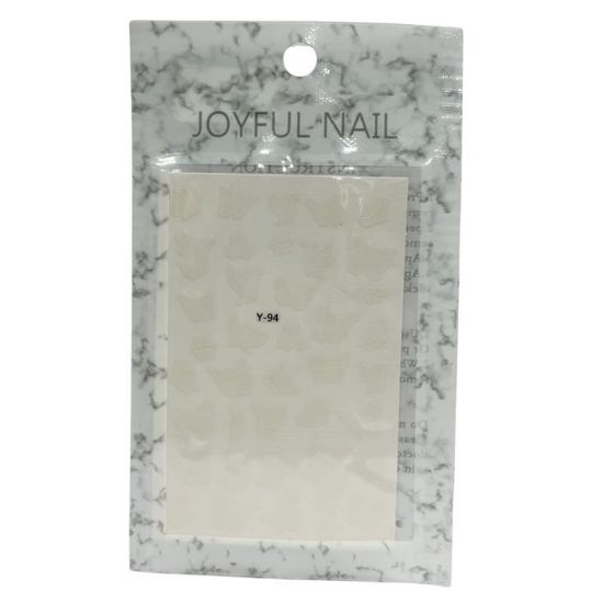 Picture of JOYFUL NAIL WHITE BUTTERFLY STICKER