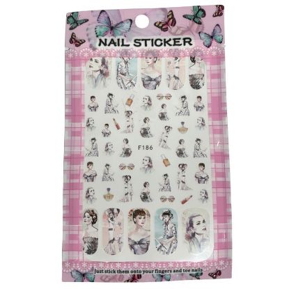 Picture of PAINTED AUDREY HEPBURN STICKER F186