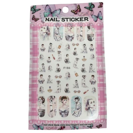 Picture of PAINTED AUDREY HEPBURN STICKER F186