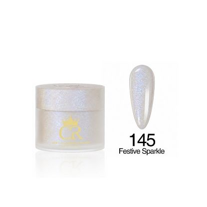 Picture of CROWN HEMA & TPO FREE DIP & ACRYLIC POWDER 145 FESTIVE SPARKLE