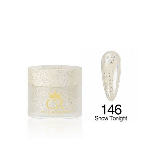 Picture of CROWN HEMA & TPO FREE DIP & ACRYLIC POWDER 146 SNOW TONIGHT