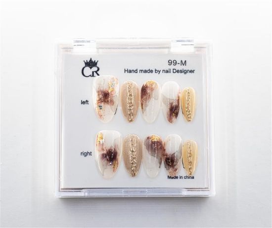 Picture of CROWN HAND PAINTED PRESS-ON NAILS - STYLE 99