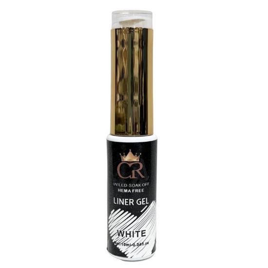 Picture of CROWN LINER GEL NAIL ART 24 WHITE