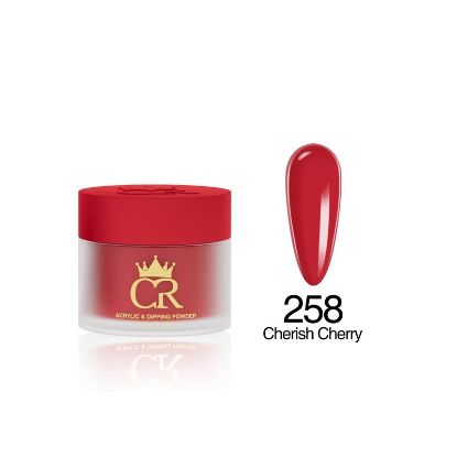Picture of CROWN HEMA & TPO FREE DIP & ACRYLIC POWDER 258 CHERISH CHERRY