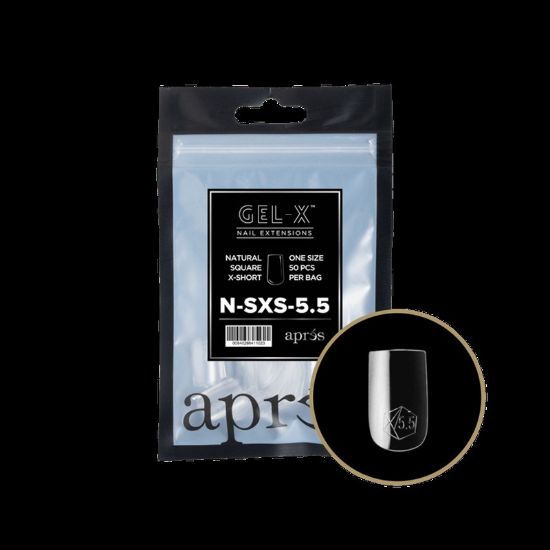Picture of APRES GEL-X® NATURAL SQUARE EXTRA SHORT REFILL BAG -5.5