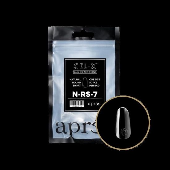 Picture of APRES GEL-XÂ® NATURAL ROUND SHORT TIP REFILL BAG-7 50 PCS