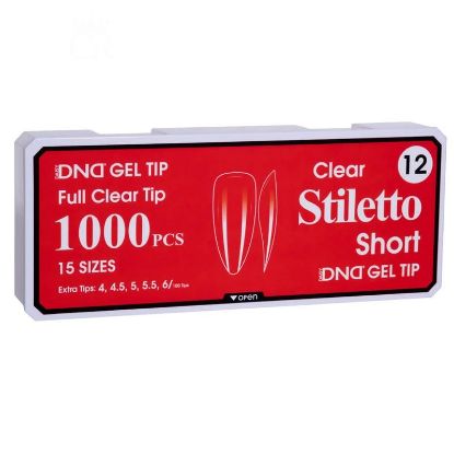 Picture of DND SOFT GEL TIPS - STILETTO SHORT - 1000PCS #12