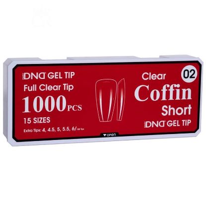 Picture of DND SOFT GEL TIPS - COFFIN SHORT - 1000PCS #02
