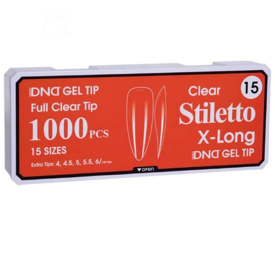 Picture of DND SOFT GEL TIPS - STILETTO X-LONG - 1000PCS #15