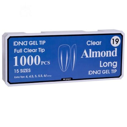 Picture of DND SOFT GEL TIPS - ALMOND LONG - 1000PCS #19