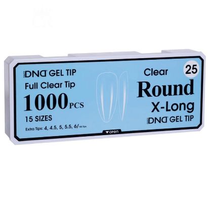 Picture of DND SOFT GEL TIPS - ROUND X-LONG - 1000PCS #25
