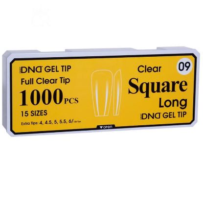 Picture of DND SOFT GEL TIPS - SQUARE LONG - 1000PCS #09