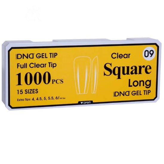 Picture of DND SOFT GEL TIPS - SQUARE LONG - 1000PCS #09