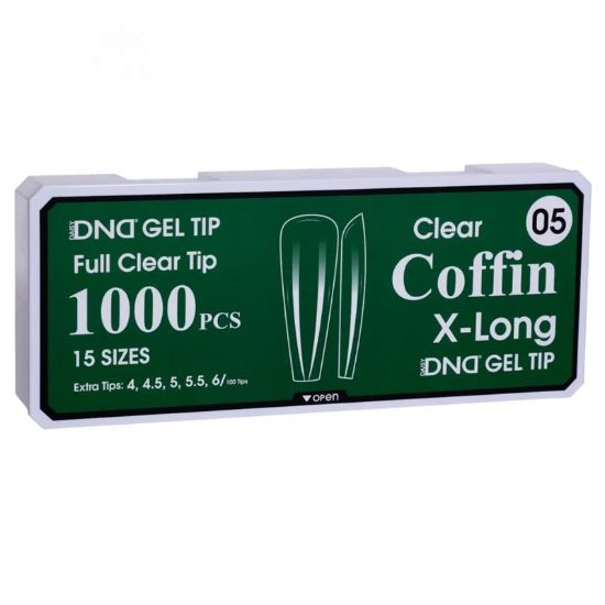 Picture of DND SOFT GEL TIPS - COFFIN X-LONG - 1000PCS #05