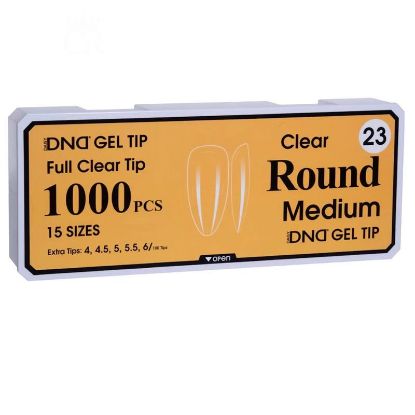 Picture of DND SOFT GEL TIPS - ROUND MEDIUM - 1000PCS #23