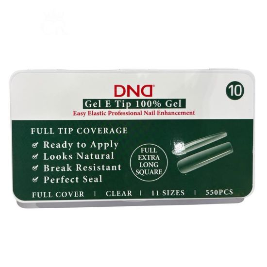 Picture of DND SOFT GEL TIPS - SQUARE X-LONG - 550PCS #10
