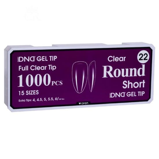 Picture of DND SOFT GEL TIPS - ROUND SHORT - 1000PCS #22