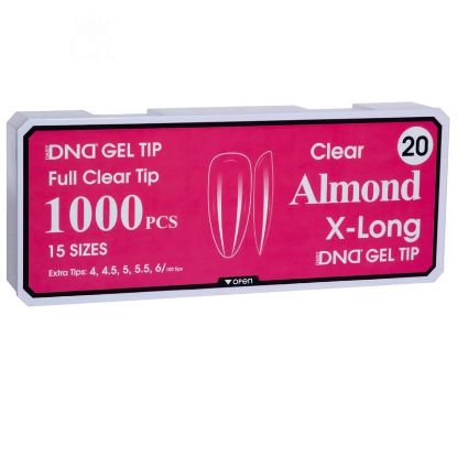 Picture of DND SOFT GEL TIPS - ALMOND X-LONG - 1000PCS #20