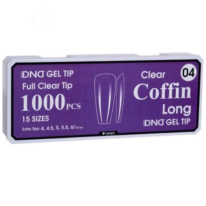 Picture of DND SOFT GEL TIPS - COFFIN LONG - 1000PCS #04