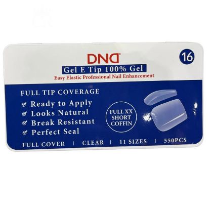 Picture of DND SOFT GEL TIPS - COFFIN XX-SHORT - 550PCS #16