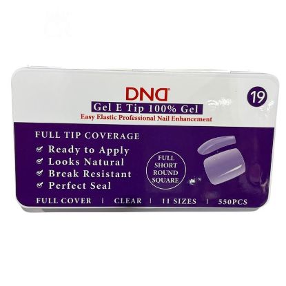 Picture of DND SOFT GEL TIPS - ROUND SQUARE SHORT - 550PCS #19
