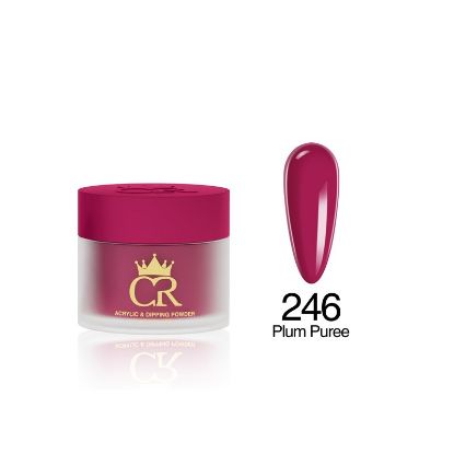 Picture of CROWN HEMA & TPO FREE DIP & ACRYLIC POWDER 246 PLUM PUREE