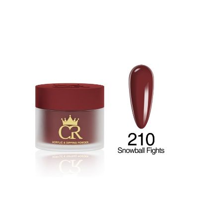 Picture of CROWN HEMA & TPO FREE DIP & ACRYLIC POWDER 210 SNOWBALL FIGHTS