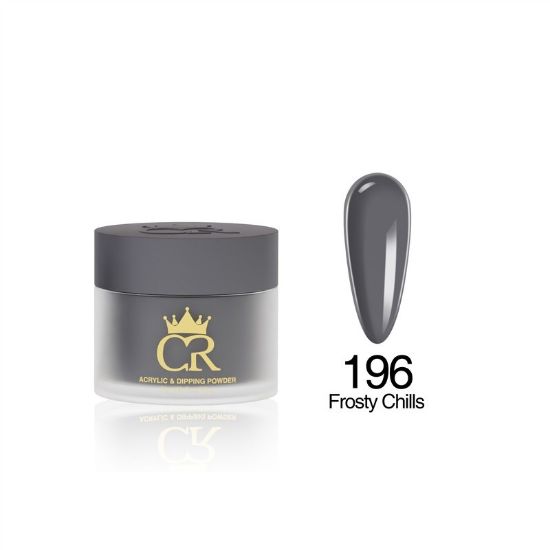 Picture of CROWN HEMA & TPO FREE DIP & ACRYLIC POWDER 196 FROSTY CHILLS