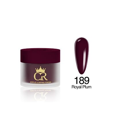Picture of CROWN HEMA & TPO FREE DIP & ACRYLIC POWDER 189 ROYAL PLUM