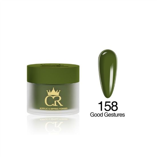 Picture of CROWN HEMA & TPO FREE DIP & ACRYLIC POWDER 158 GOOD GESTURES