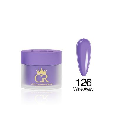 Picture of CROWN HEMA & TPO FREE DIP & ACRYLIC POWDER 126 WINE AWAY